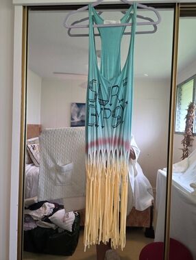 Vintage Havana Turquoise Dress Top